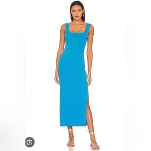 L SPACE - CELINE DRESS - ELECTRIC BLUE Size Small